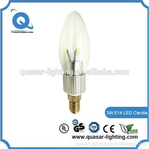 high CRI e12 e14 smd led candle bulb 3w 5w 4w